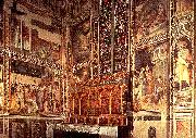 GADDI, Taddeo General view of the Baroncelli Chapel sg oil painting artist
